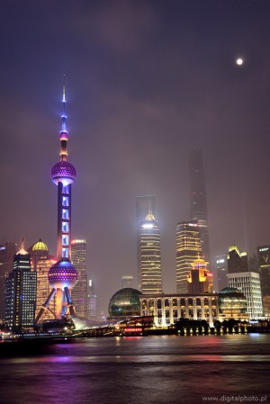 Shanghai nachtfoto's