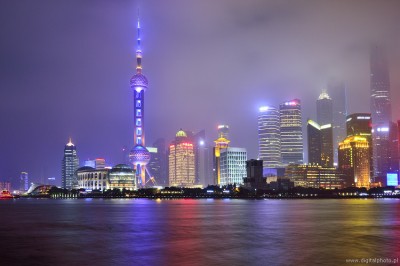 Shanghai Foto's - Pudong panorama