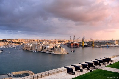 Isla (Senglea) from Valletta, Malta