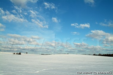 Images des paysages d'hiver